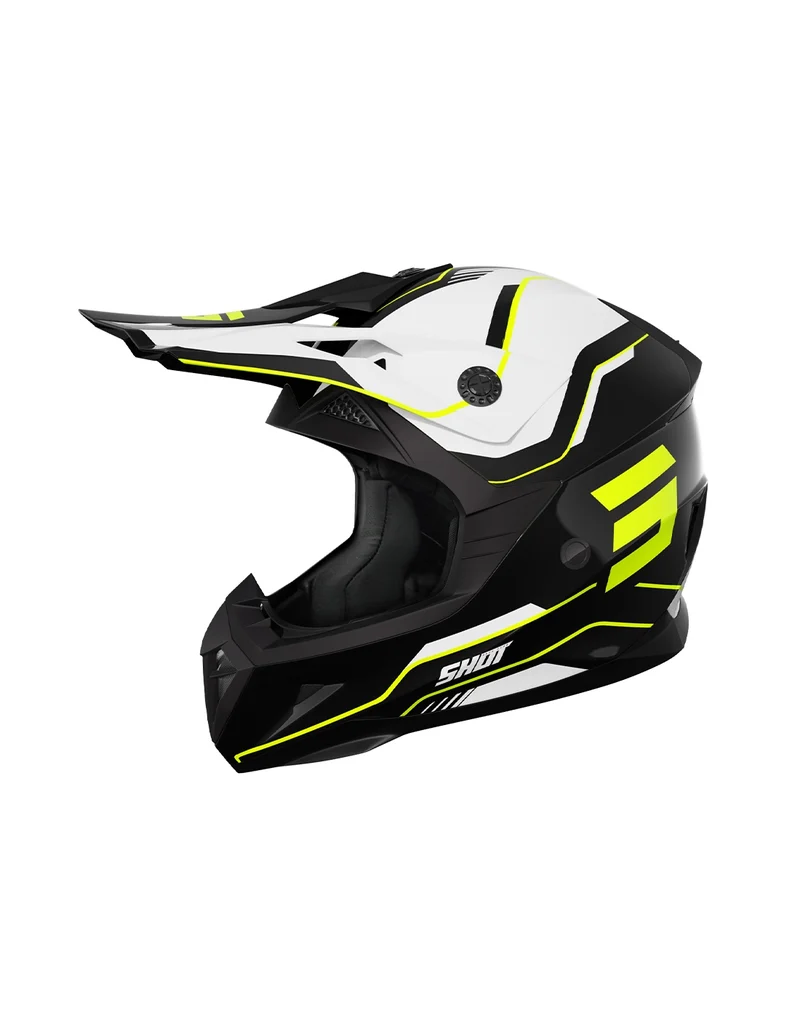 SHOT CASCO PULSE KID LINES NEGRO NEON AMARILLO GL