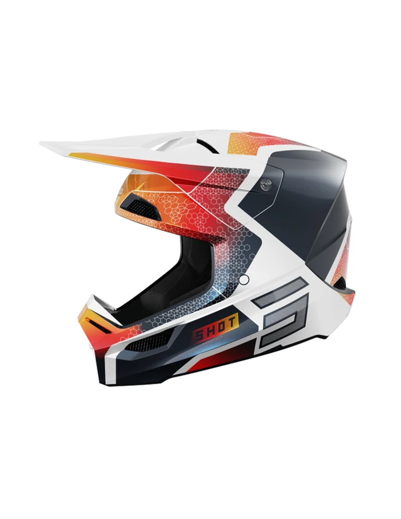 SHOT CASCO FURIOUS KID PHASER BLUE_RED_PEARLY