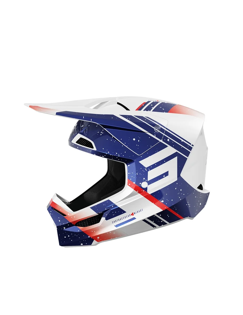 SHOT CASCO FURIOUS MIRAGE AZUL ROJO PEARLY