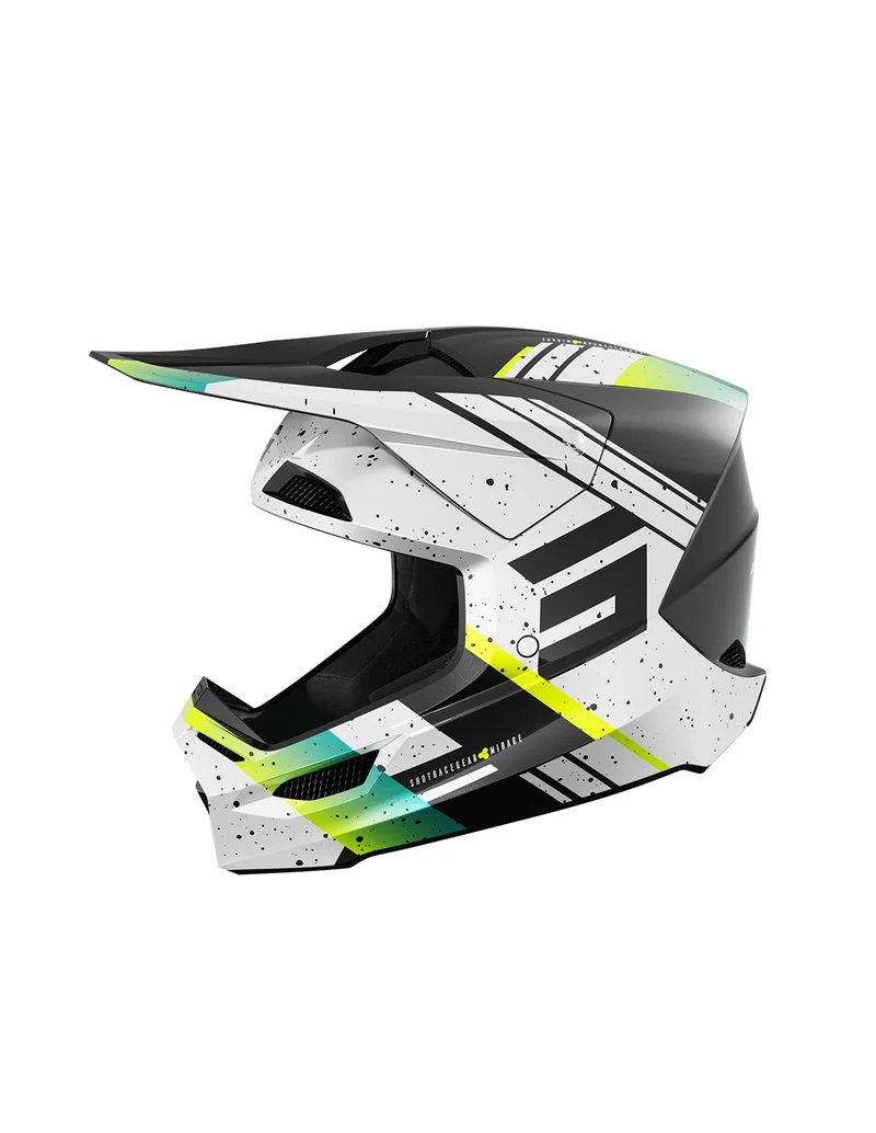 SHOT CASCO FURIOUS MIRAGE AZUL NEON AMARILLO PEARLY