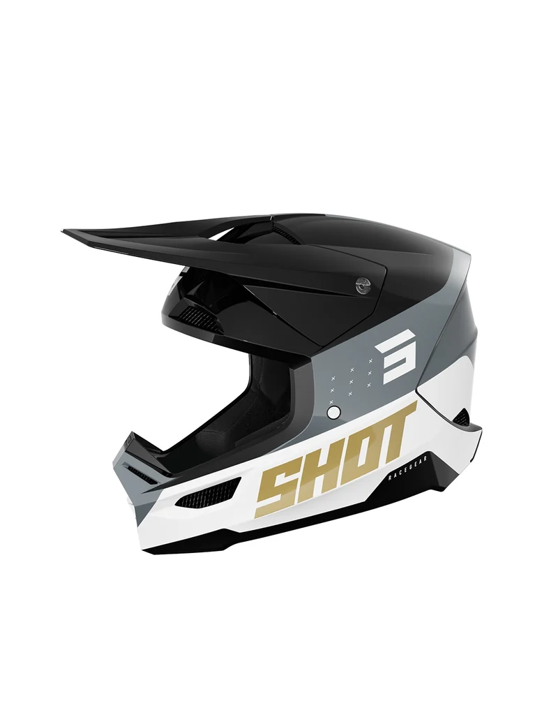 SHOT CASCO FURIOUS LEAGUE NEGRO ORO GLOSSY