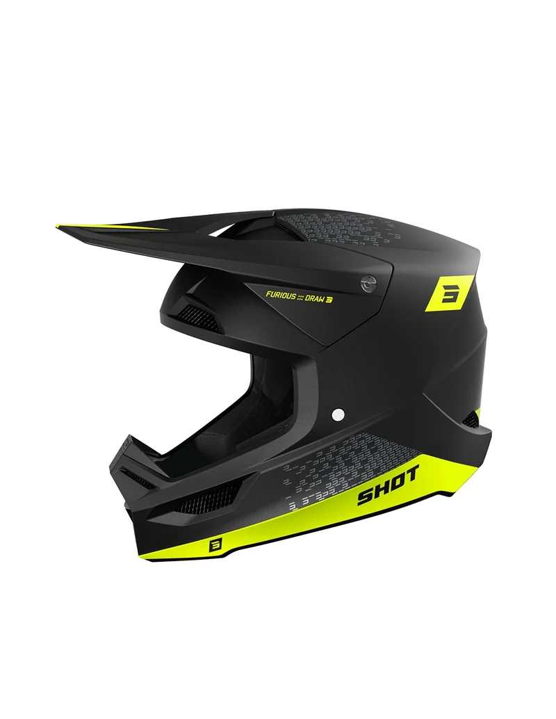 SHOT CASCO FURIOUS DRAW NEON AMARILLO MATT