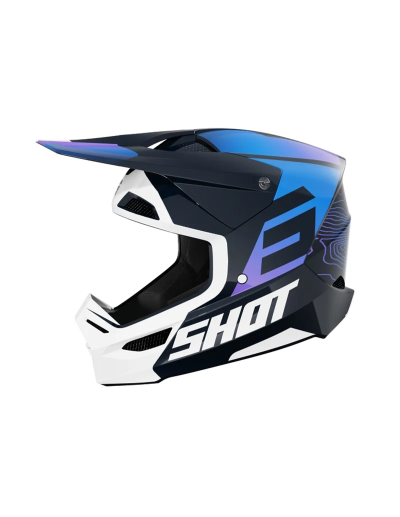 SHOT CASCO FURIOUS KID APEX AZUL GLOSSY