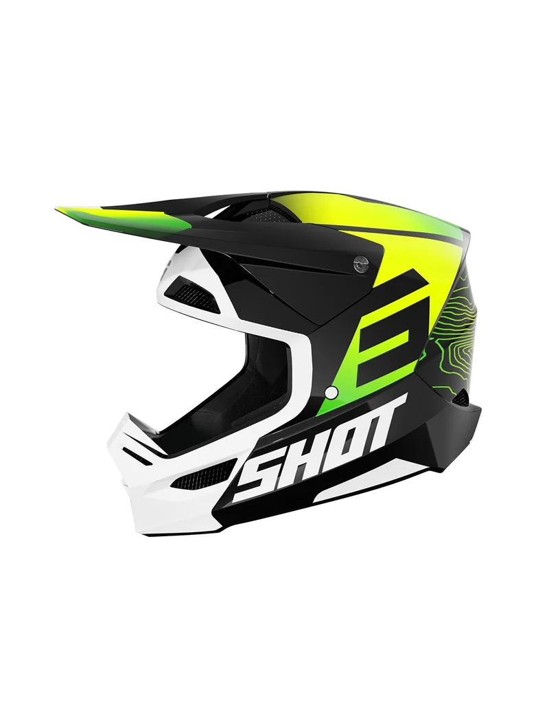 SHOT CASCO FURIOUS APEX NEON AMARILLO GLOSSY