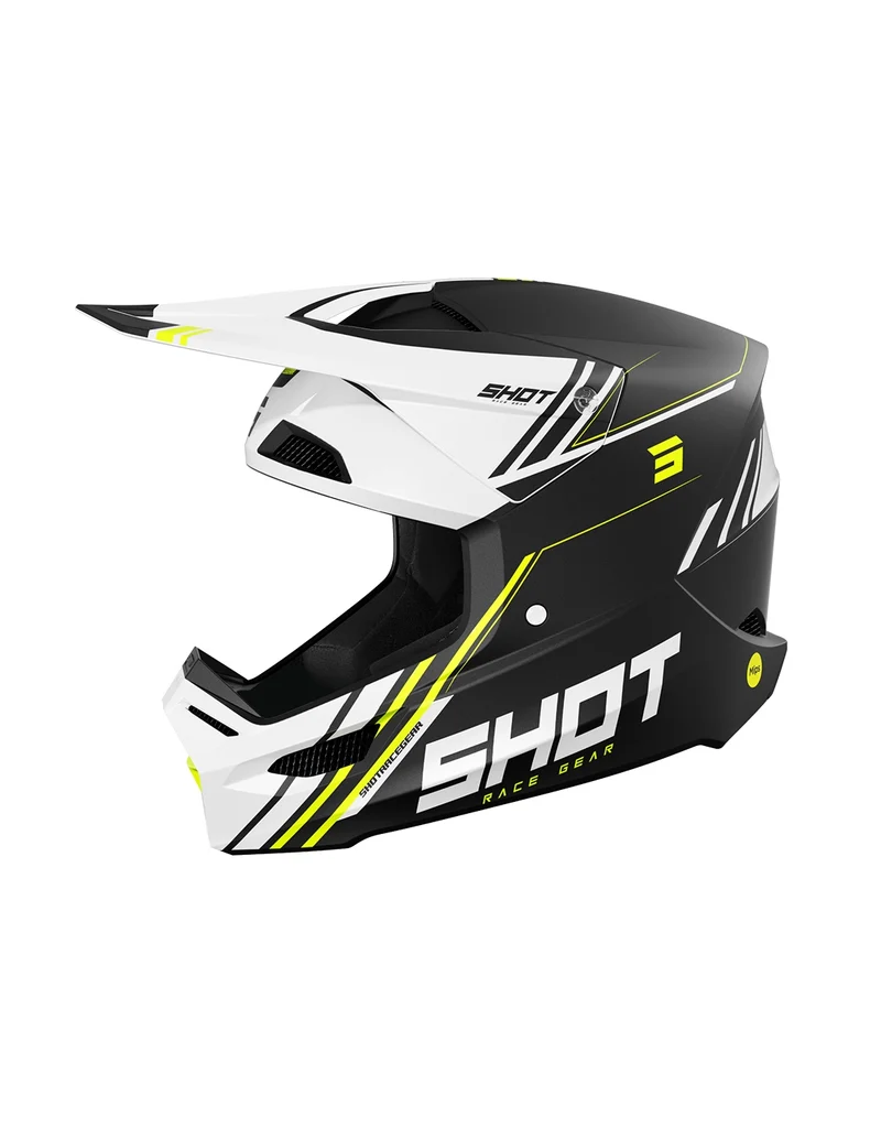SHOT CASCO RACE SPRINT BLACK_NEON_YELLOW_MATT XS