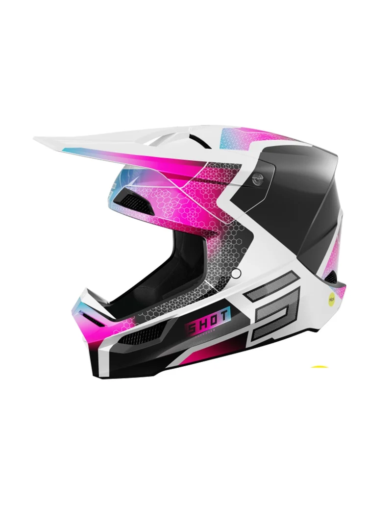 SHOT CASCO RACE PHASER BLACK_BLUE_PINK_PEARLY XS