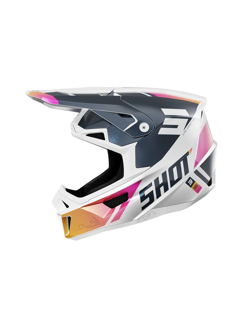 SHOT CASCO LITE ULTRA BLUE_ORANGE_PINK_PEARLY XS