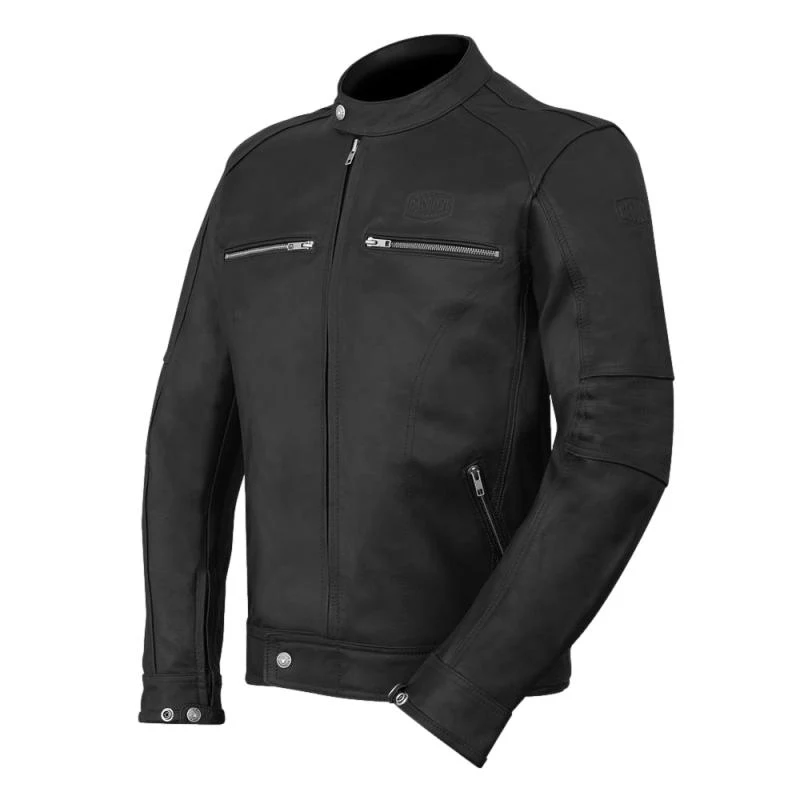 Blouson Cuir moto VINTAGE -Noir