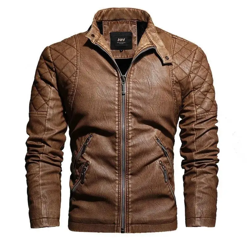 Veste Biker "Maverick" – Hybride Polyester & Cuir PU Haute Densité | SOLDES
