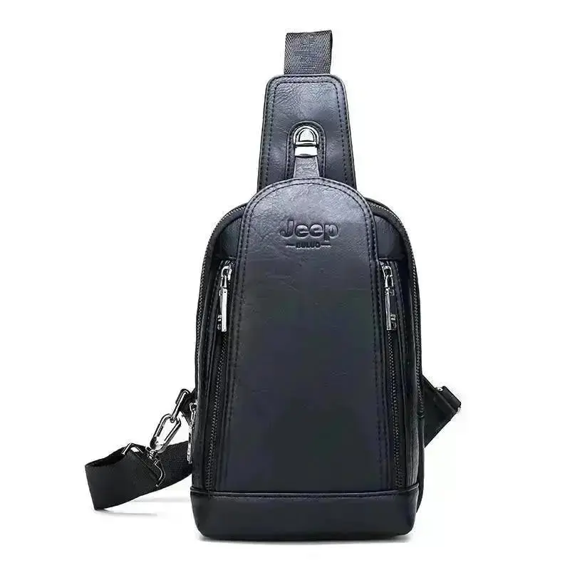 Sac Bandoulière Poitrine Cuir Homme - JEEP