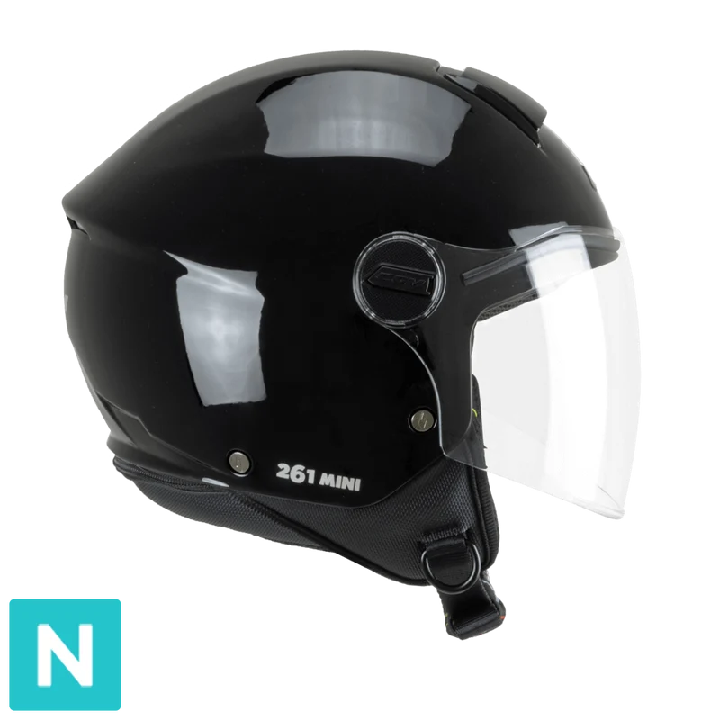 CGM 261A Mini Casco de Moto Infantil Negro