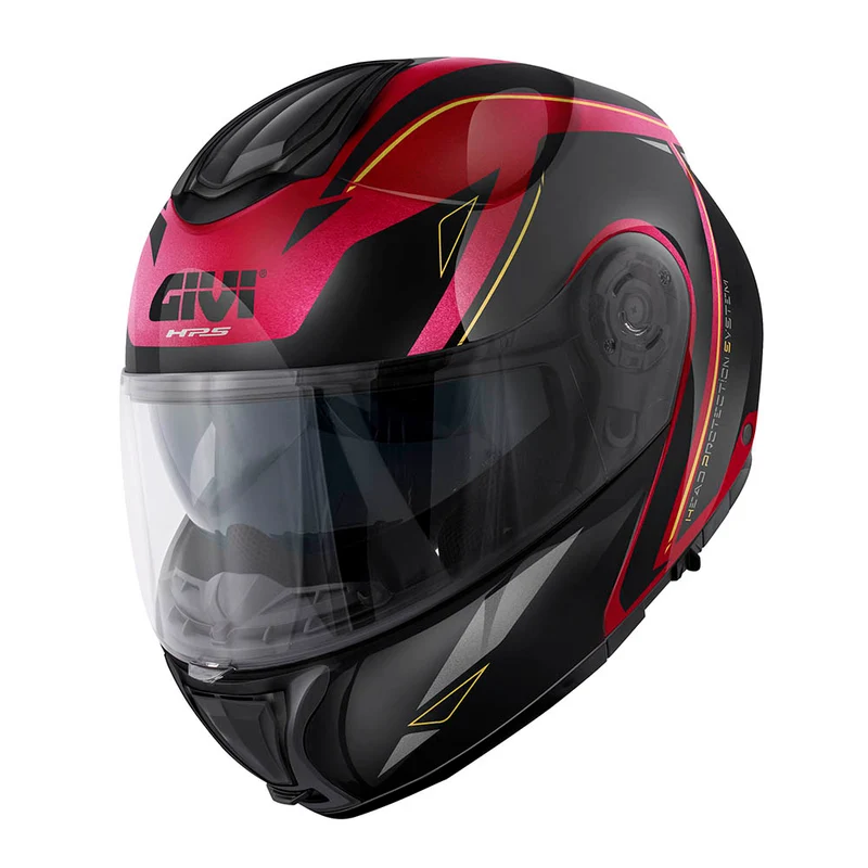 GIVI CASCO MODULAR X26 SQUARE BURDEOS BRILLO NEGRO