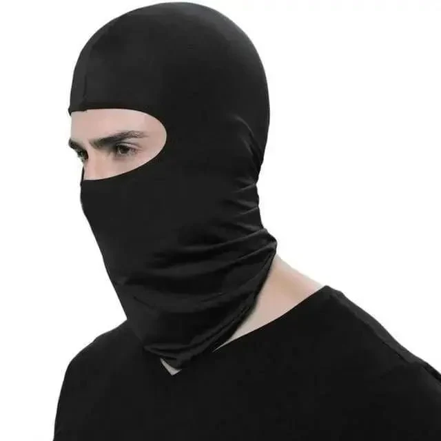 Cagoule moto Noir en Lycra