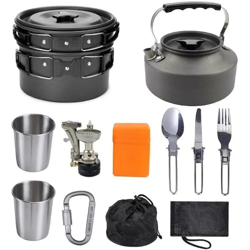Batterie de cuisine pour le camping