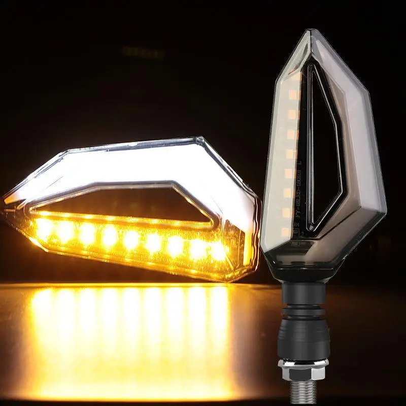 Paire de Clignotant LED Bi-colorie 12V
