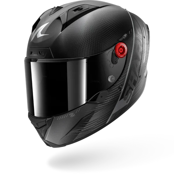SHARK AERON SPEED-TECH Mat Carbon Anthra NEGRO Casco De Moto