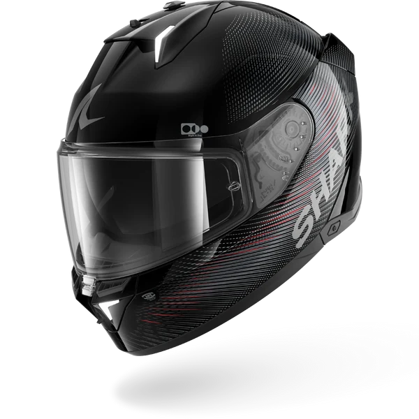 SHARK SKWAL i3 SP LYNE NEGRO Anthra Rojo Casco De Moto