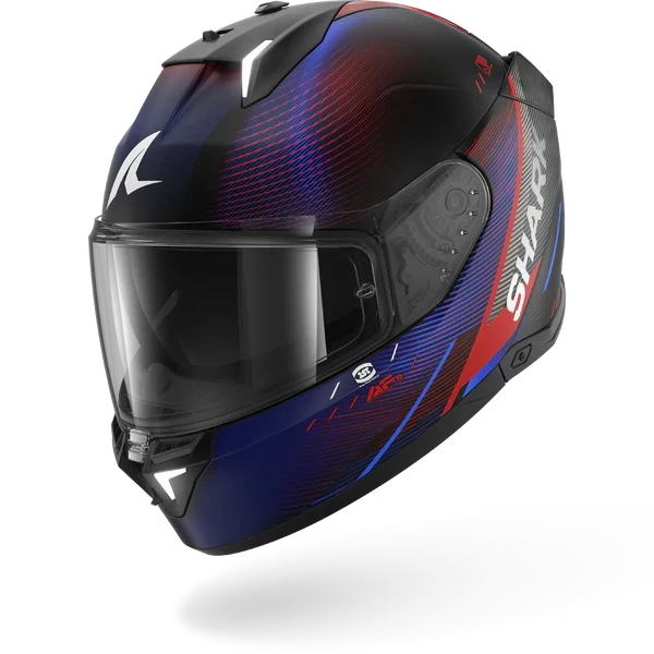 SHARK SKWAL i3 SPEED-TECH Mat NEGRO Rojo Azul Casco De Moto