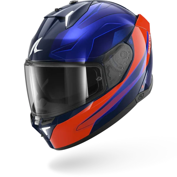 SHARK SKWAL i3 MEKARIUM Azul Naranja Casco De Moto