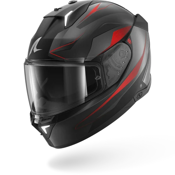 SHARK SKWAL i3 MEKARIUM Mat NEGRO Anthra Rojo Casco De Moto
