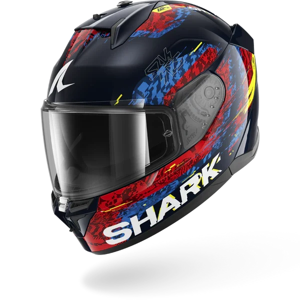 SHARK D-SKWAL 3 SPEED-VIB Azul Rojo Azul Casco De Moto