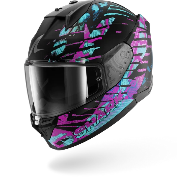 SHARK D-SKWAL 3 REPTAIA Mat NEGRO Cameleon Casco De Moto