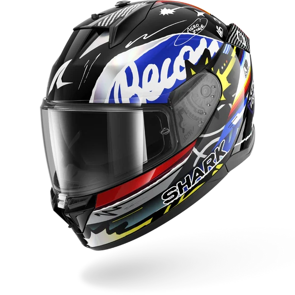 SHARK D-SKWAL 3 STREETRUSH Casco De Moto Negro Azul Chrom