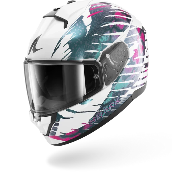 SHARK RIDILL 2 REPTAIA Casco De Moto Blanco Violeta Cameleon