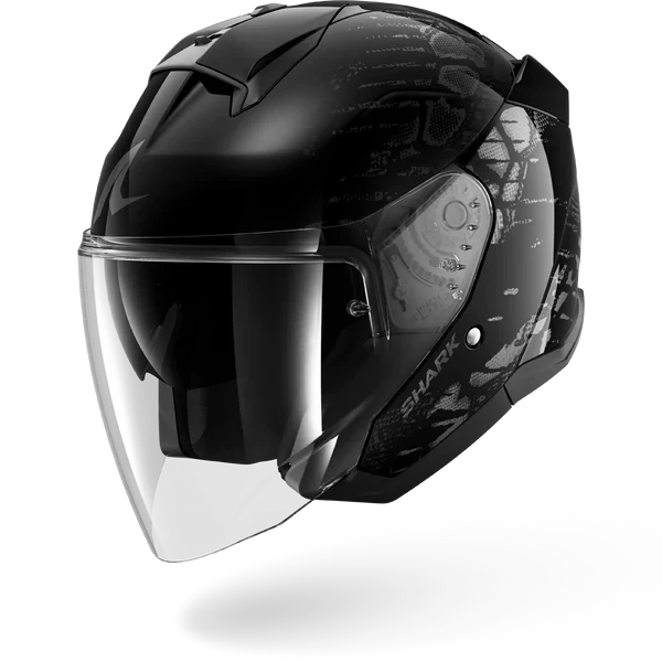 SHARK SKWAL JET REPTAIA NEGRO Anthra Anthra Casco De Moto