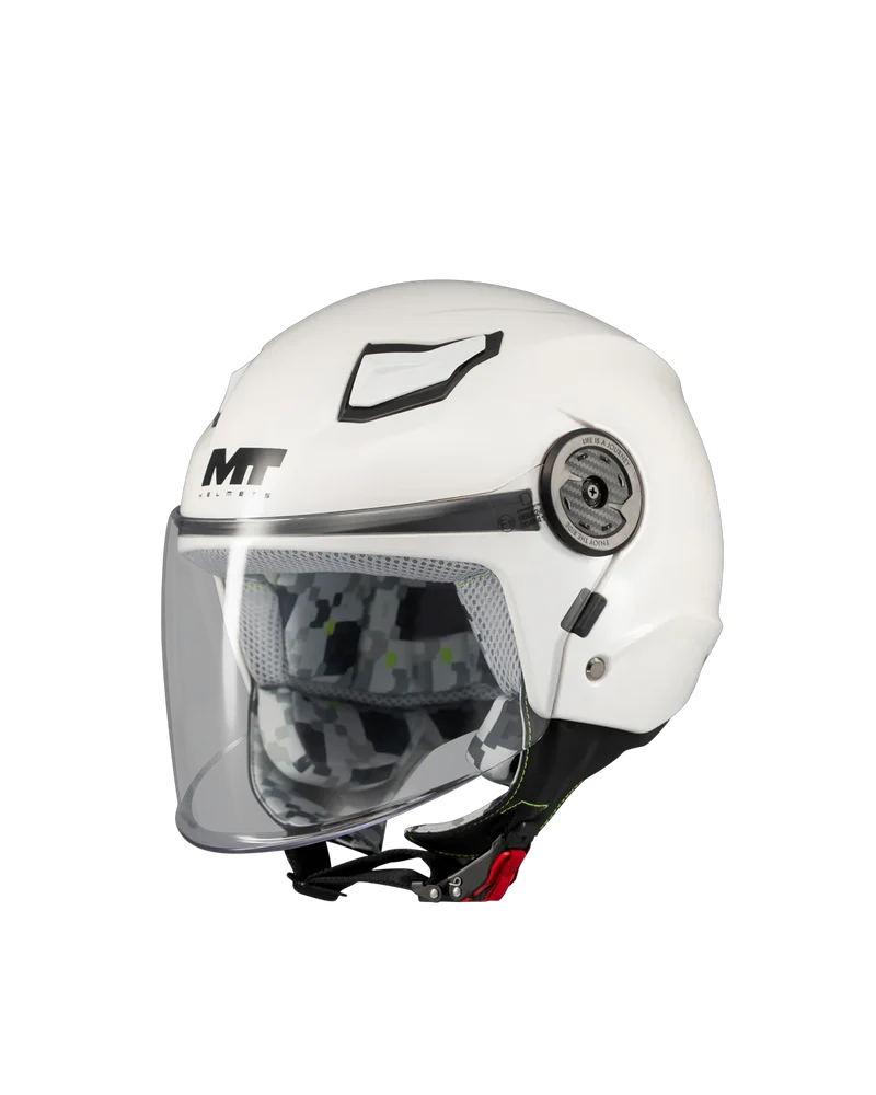 MT OF514 LITE PURE NINOS CASCO DE MOTO A0 BRILLO