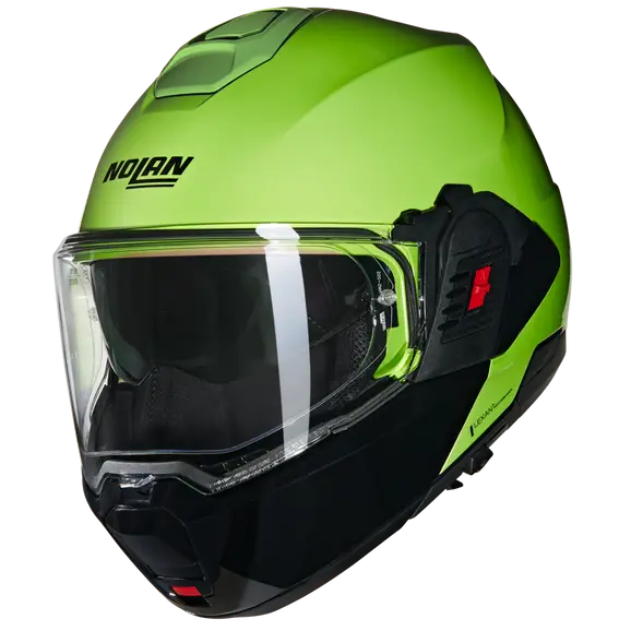 NOLAN N120-1 MIVEDI 329 MODULAR CASCOS VERDE IMPULSO NERO