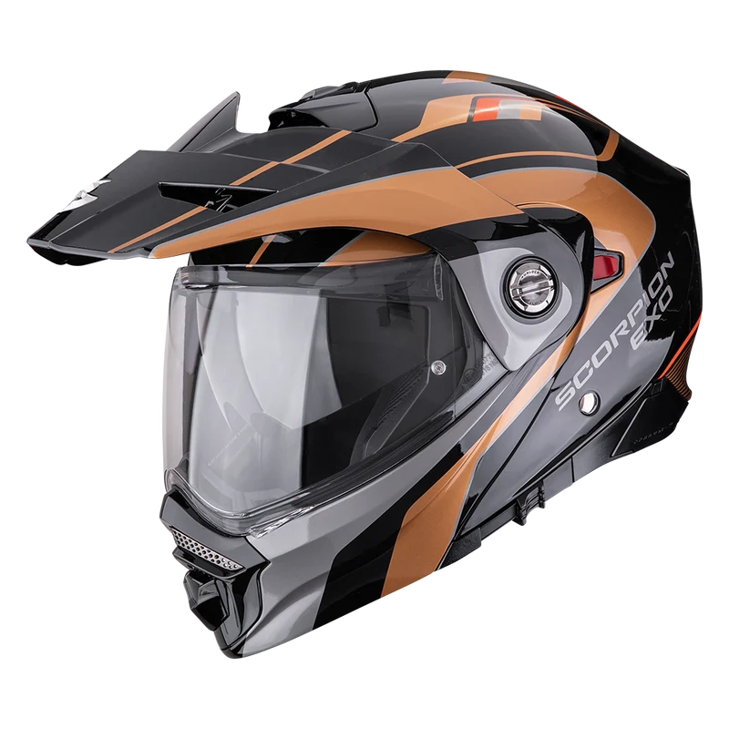 SCORPION ADX-2 KAMPS CASCO DE MOTO Negro-Cobre