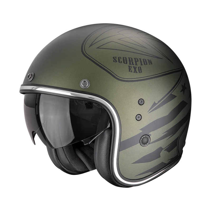 SCORPION BELFAST EVO DAWG CASCO DE MOTO Verde Mate