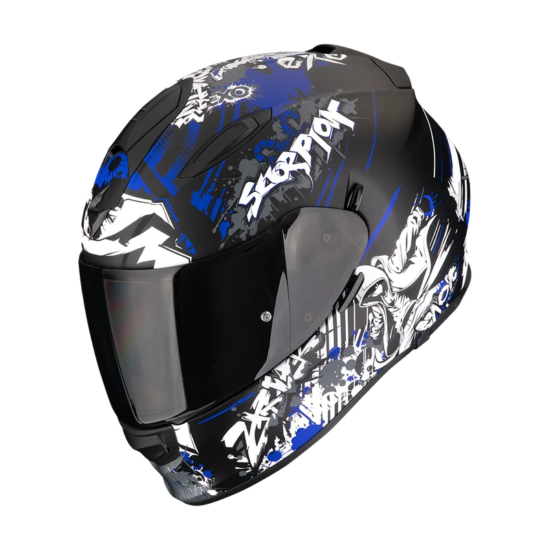 SCORPION EXO-491 SPECTOR CASCO DE MOTO Mate Negro-Azul