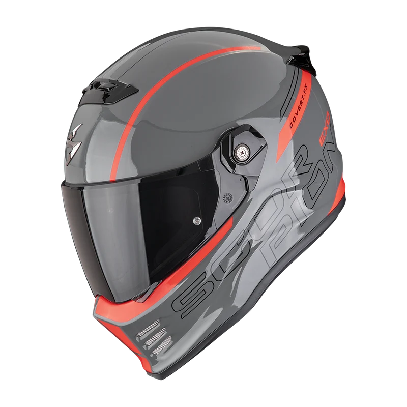 SCORPION COVERT FX DANKO CASCO DE MOTO Gris-Rojo