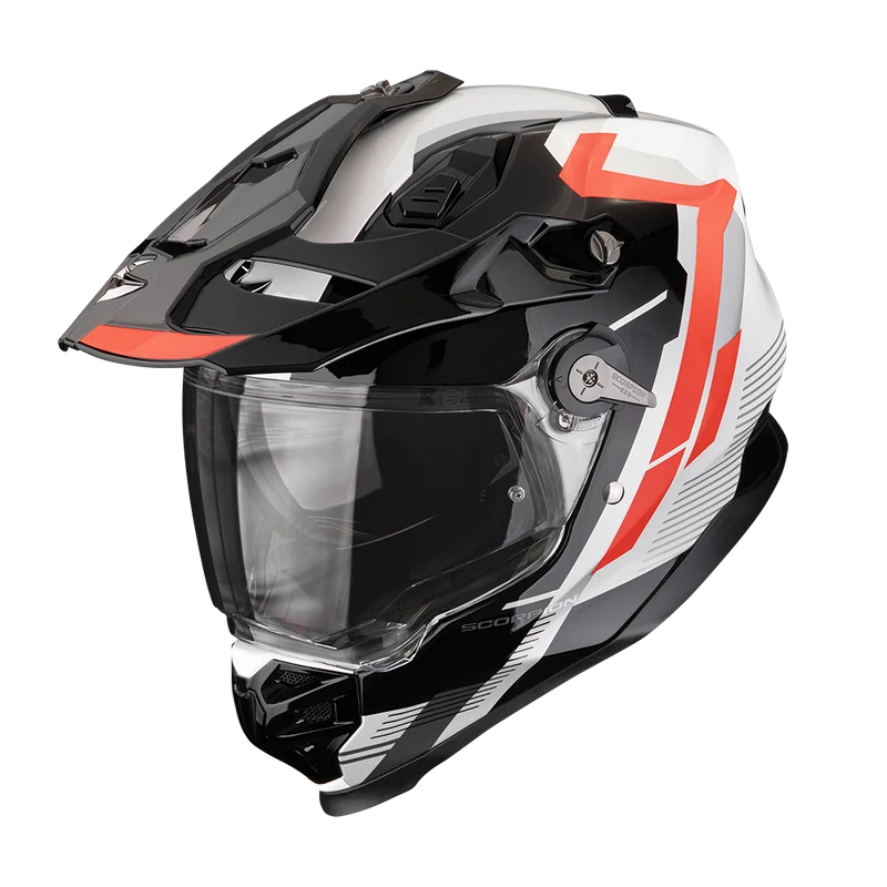 SCORPION ADF-9000 AIR PATROL CASCO DE MOTO Negro-Rojo