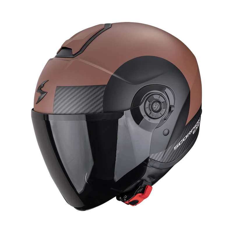 SCORPION EXO-CITY II SHEER CASCO DE MOTO Marr?-Negro Mate