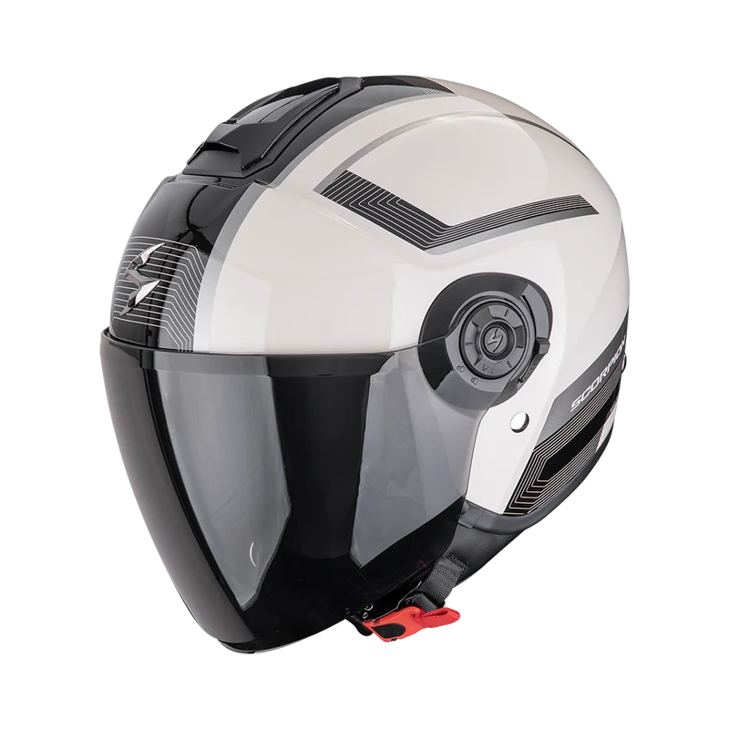SCORPION EXO-CITY II COSMOS CASCO DE MOTO Crema-Negro