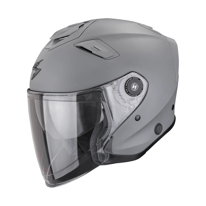 SCORPION EXO-GT JET SOLID CASCO DE MOTO Gris Cemento Mate