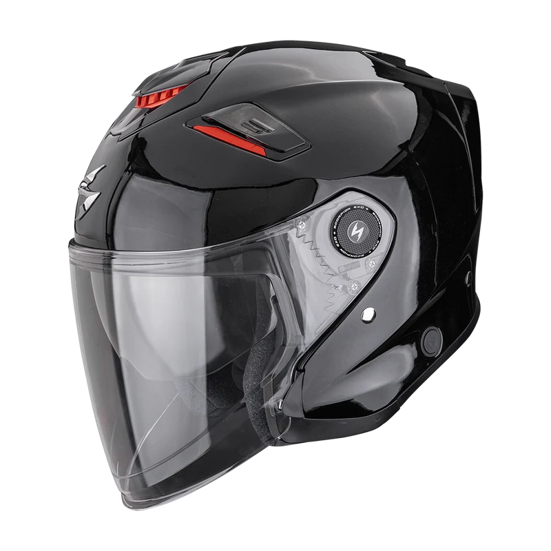 SCORPION EXO-GT JET SOLID CASCO DE MOTO Negro Metalico