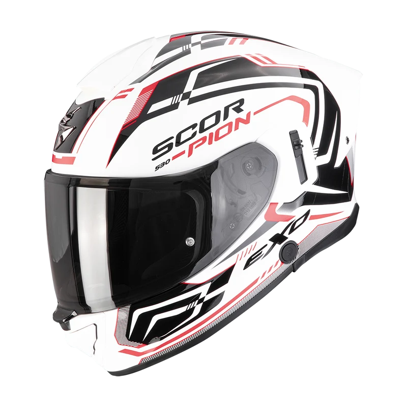 SCORPION EXO-530 AIR SLOPE CASCO DE MOTO Blanco-Negro-Rojo