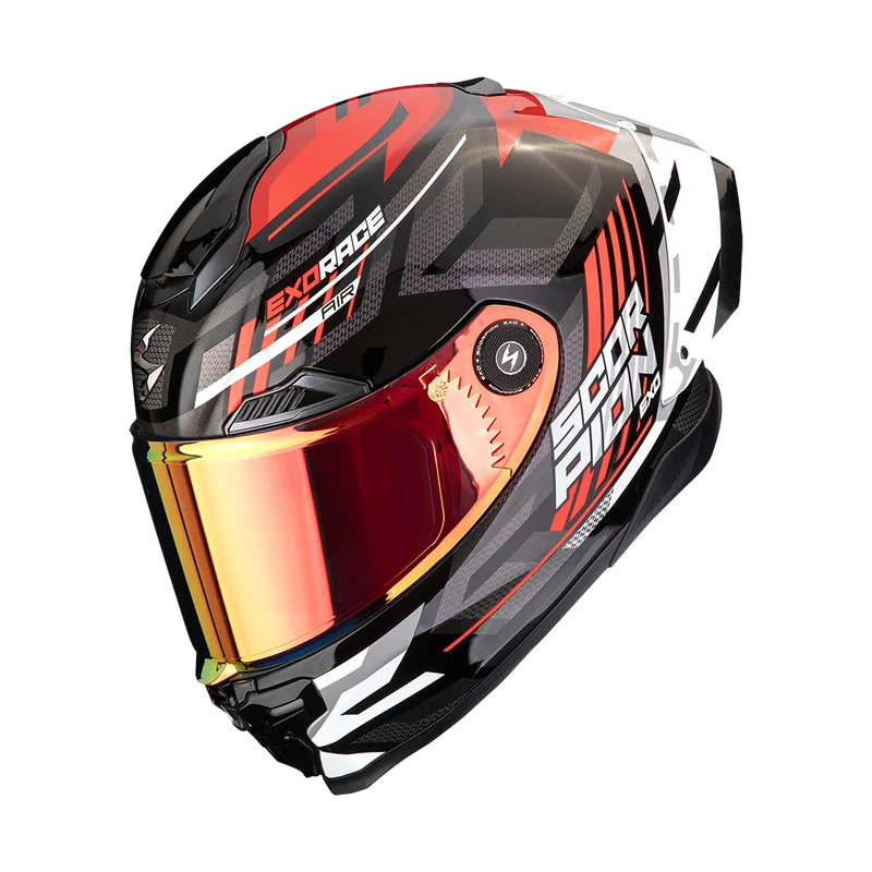 SCORPION EXO-RACE AIR KOBRA CASCO DE MOTO Negro-Rojo