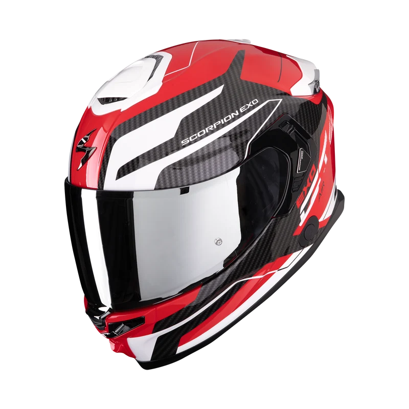 SCORPION EXO-GT SP AIR FLEX CASCO DE MOTO Rojo-Blanco
