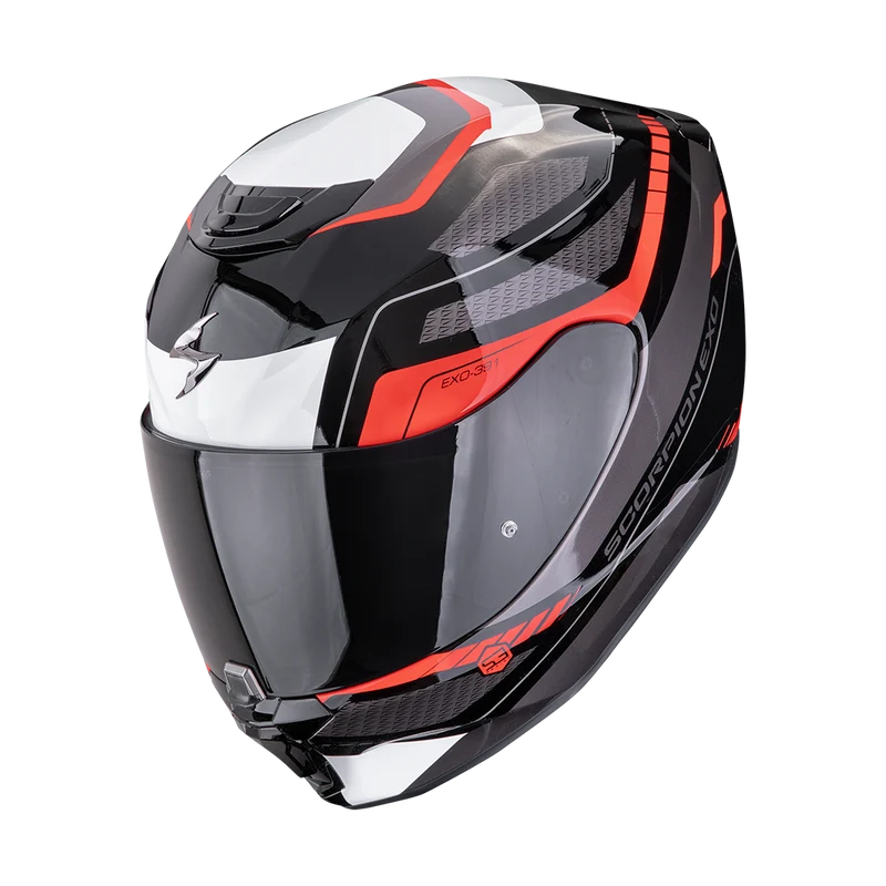 SCORPION EXO-391 LEO CASCO DE MOTO Negro-Rojo