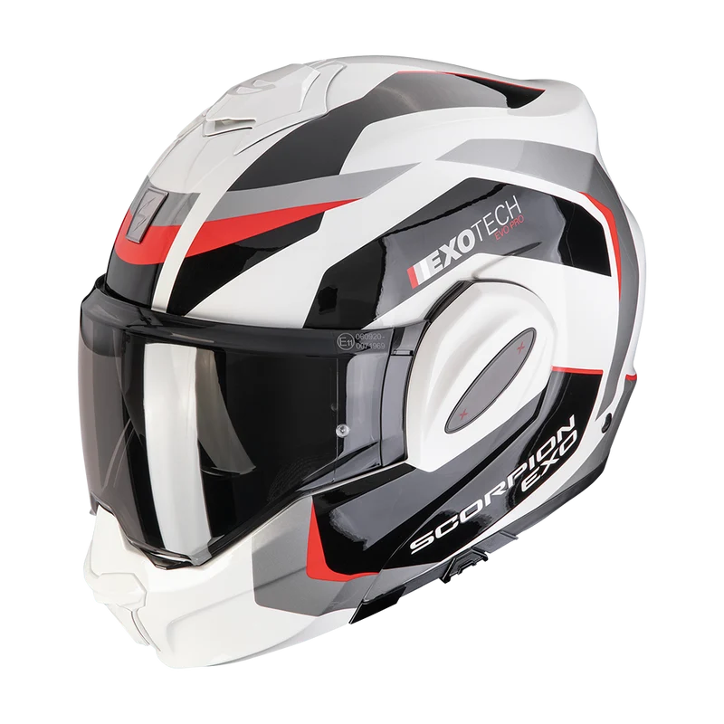 SCORPION EXO-TECH EVO PRO ACUTI CASCO DE MOTO Gris-Negro-Rojo