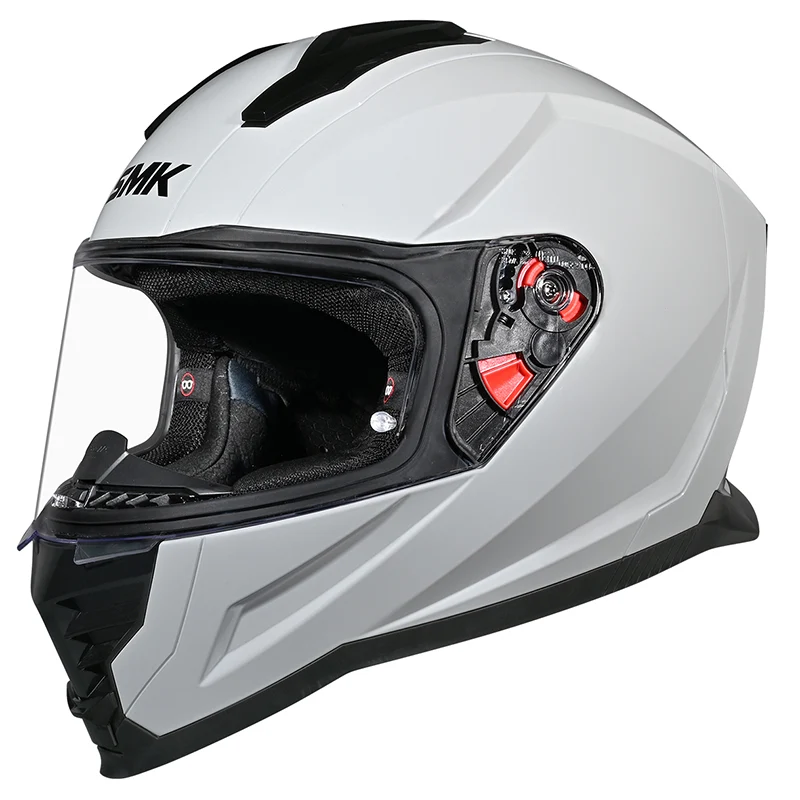 SMK NOVA CASCO DE MOTO SOLID BLANCO BRILLO (GL100)