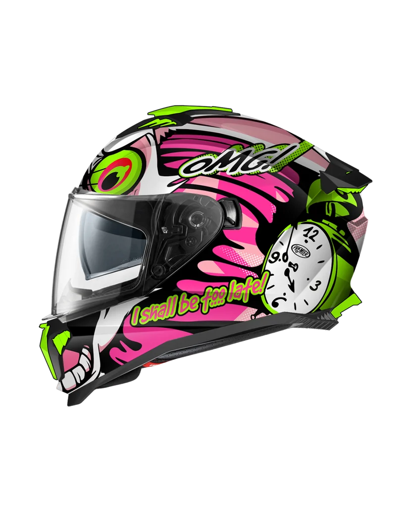 PREMIER 26 TYPHOON BU18BM CASCO INTEGRAL BLANCO FUCSIA