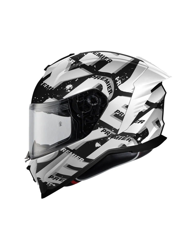 PREMIER 26 HYPER SR8BM CASCO INTEGRAL NEGRO BLANCO