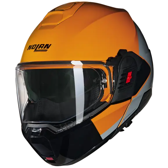 NOLAN N120-1 GRAFO 350 MODULAR CASCOS ARANCIONE GRIGIO NERO