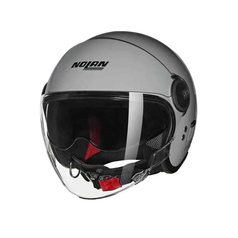 NOLAN N21 VISOR-6 CLASSIC 303 Abierto Moto Casco Gris Brillante